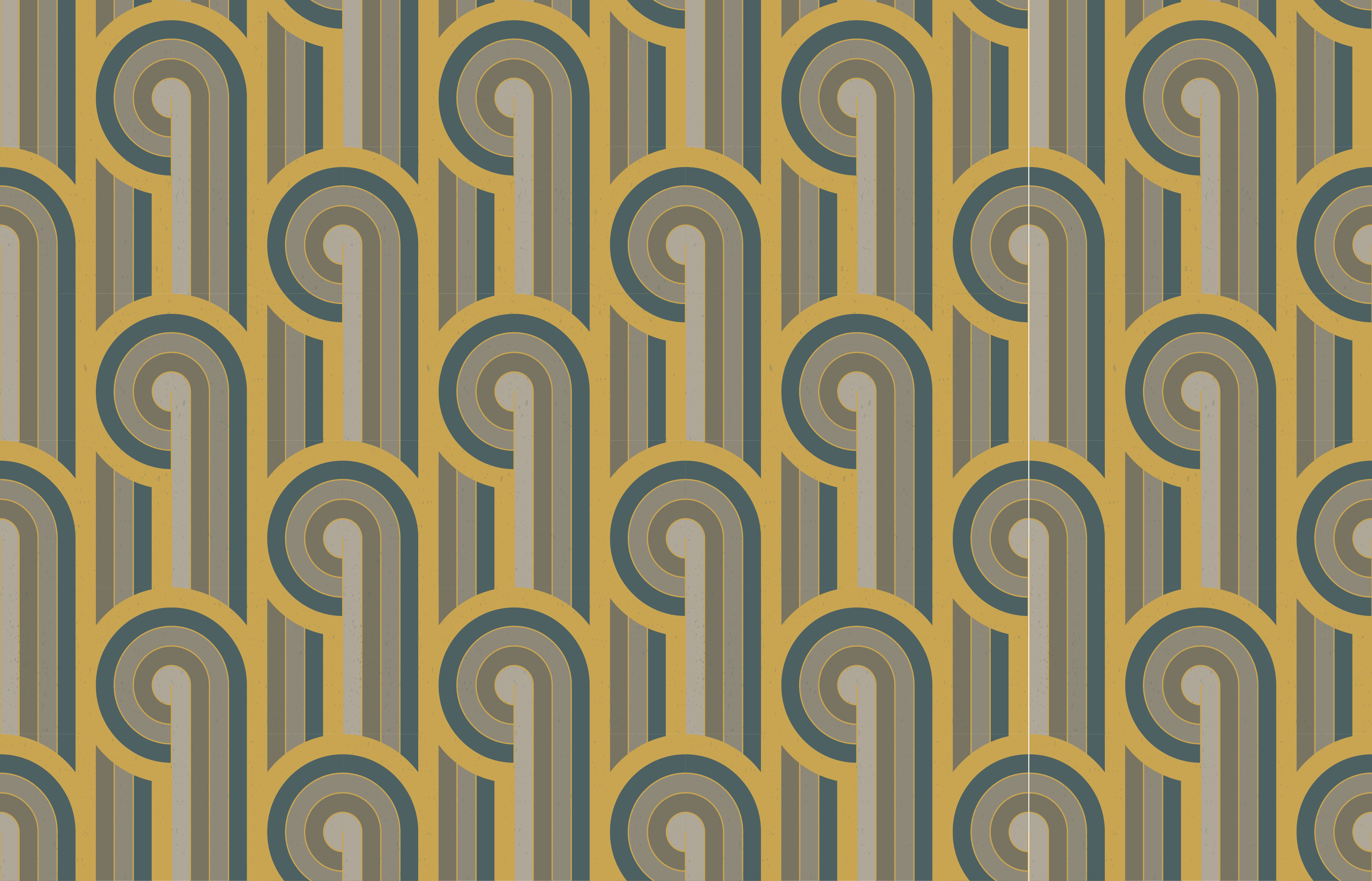 Alfombra vinílica vintage elegancia patrón geométrico - TenVinilo