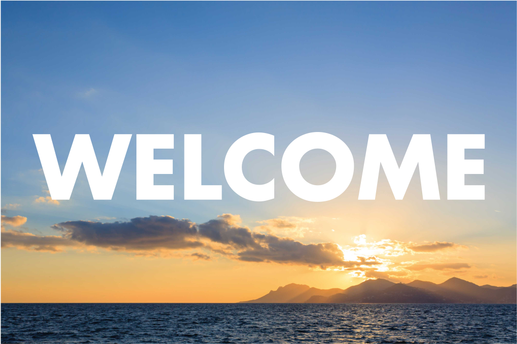 Alfombra vinílica entrada de bienvenida al atardecer - TenVinilo