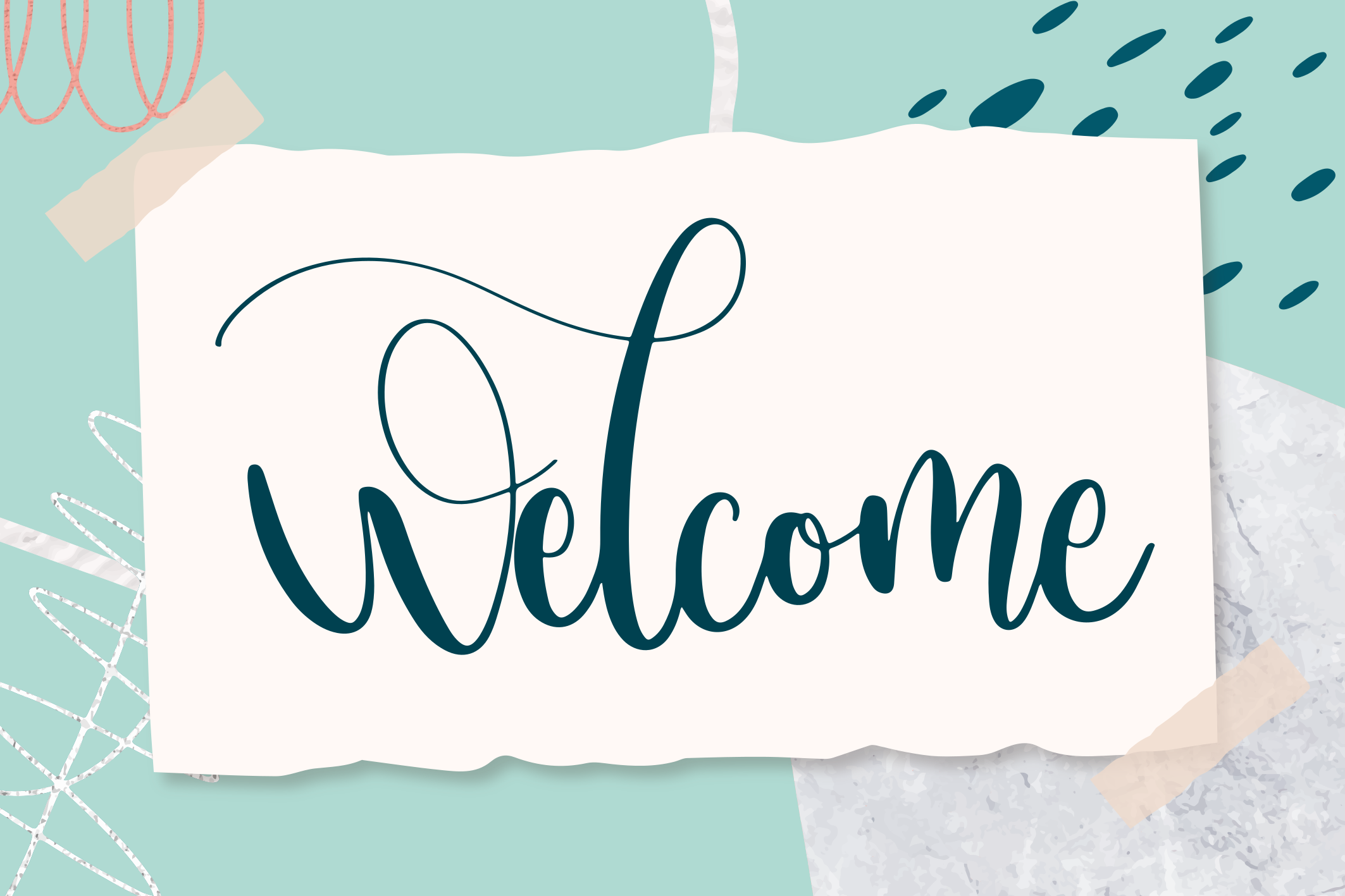 Alfombra vinílica frase texto de entrada elegante - TenVinilo