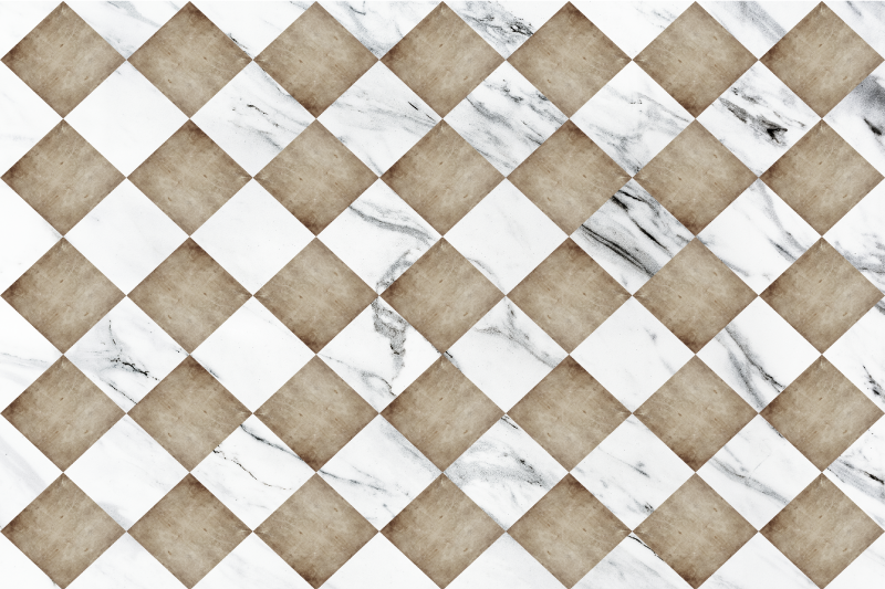 Alfombra vinílica efecto mármol marble en diagonal - TenVinilo