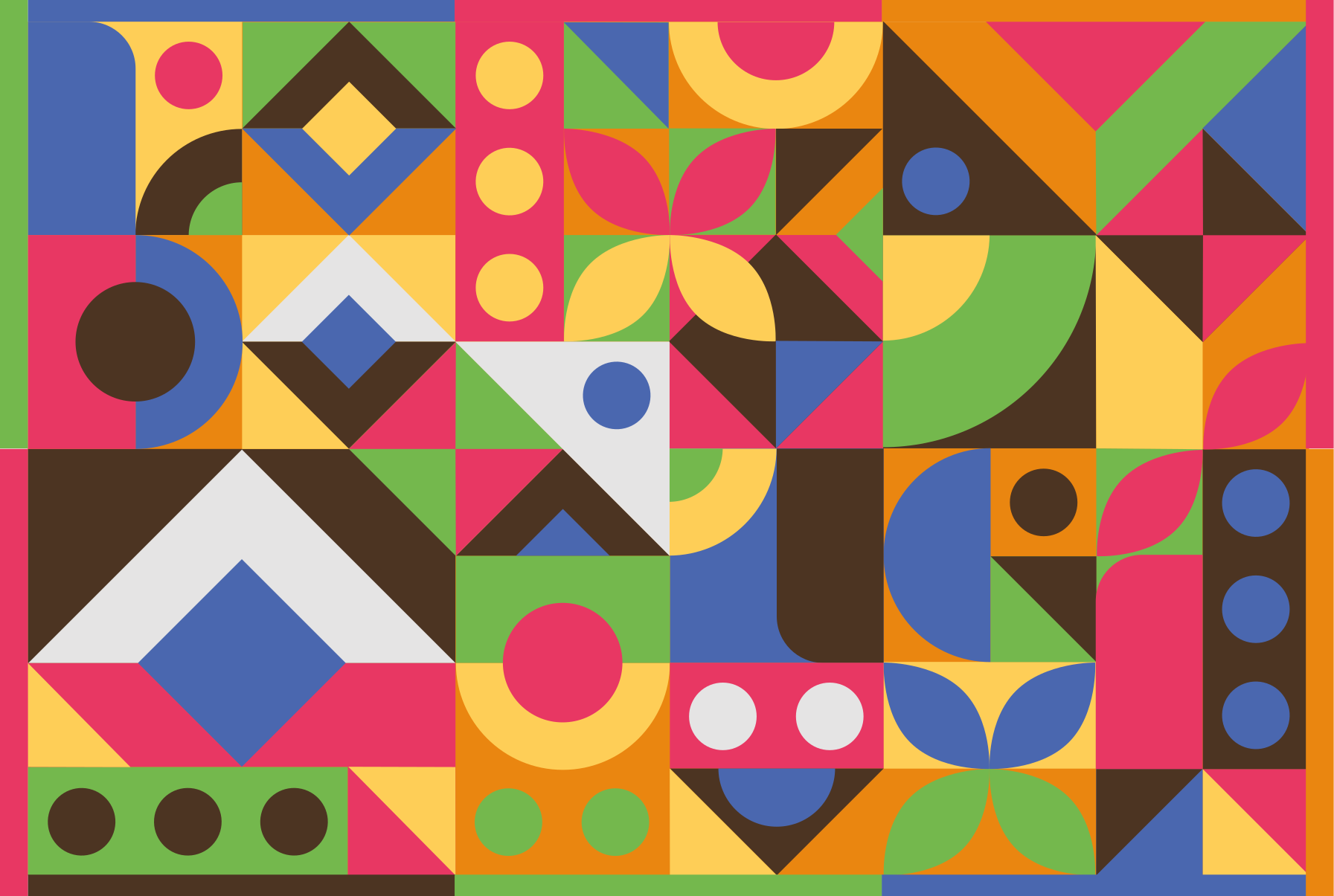 Alfombra vinílica salón Estilo abstracto colorido - TenVinilo