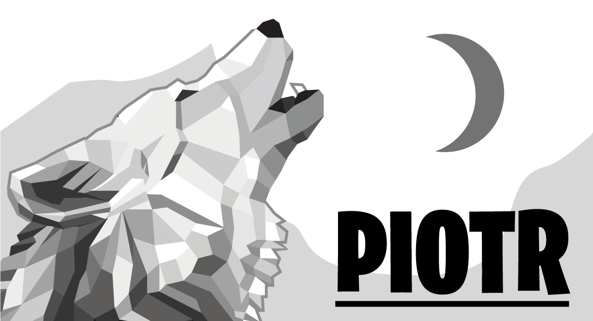 Alfombra vinílica personalizable lobo geométrico - TenVinilo