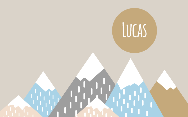 Alfombra vinílica personalizable paisaje montañoso - TenVinilo