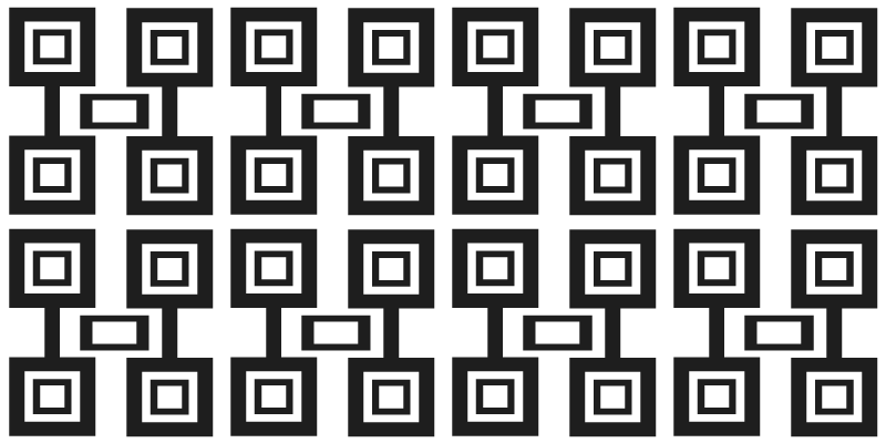 Alfombra vinílica geométrica patrón de cuadrados geométricos - TenVinilo