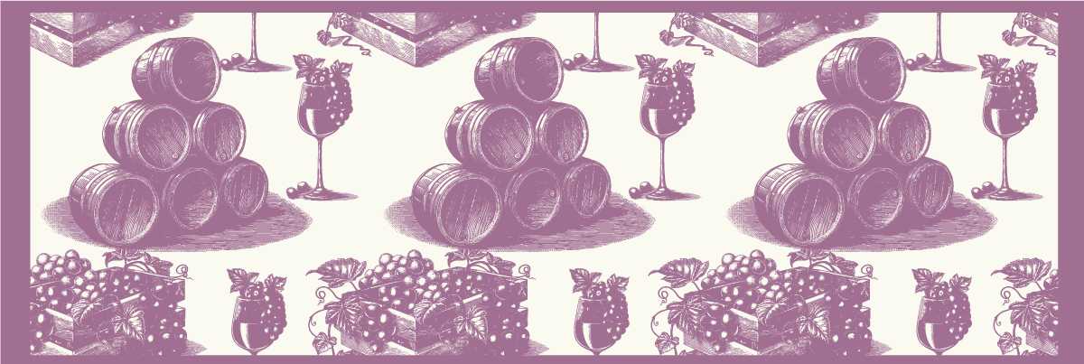 Alfombra vinílica vintage patrón francés en violeta - TenVinilo