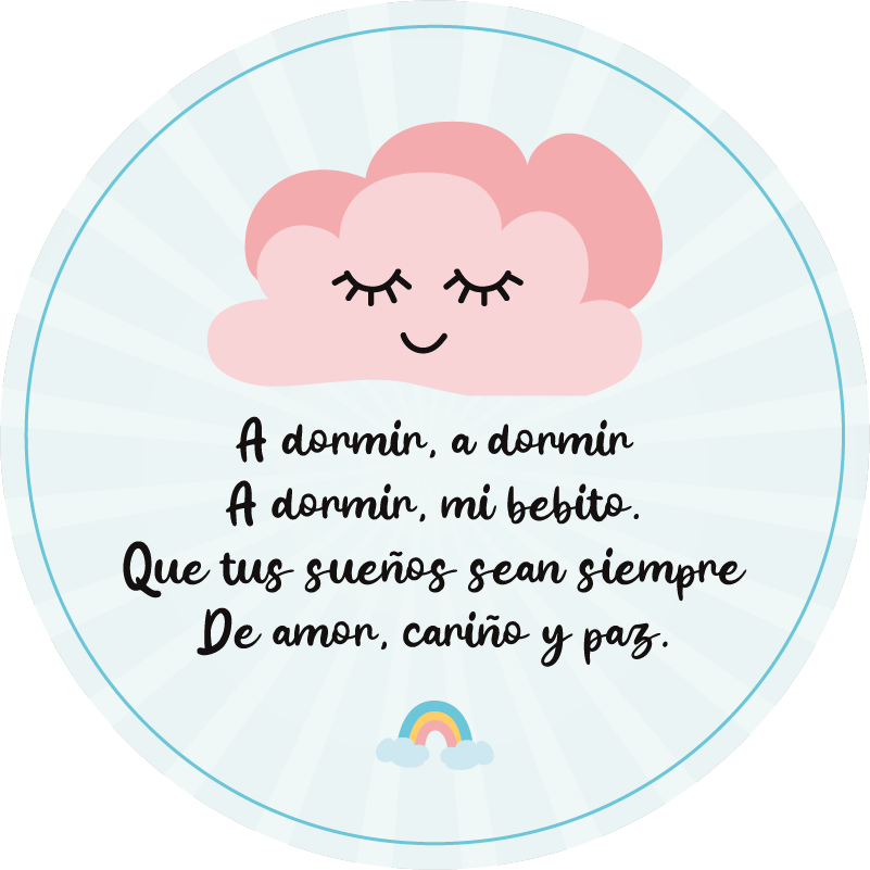 Alfombra vinílica bebé Nana A dormir - TenVinilo
