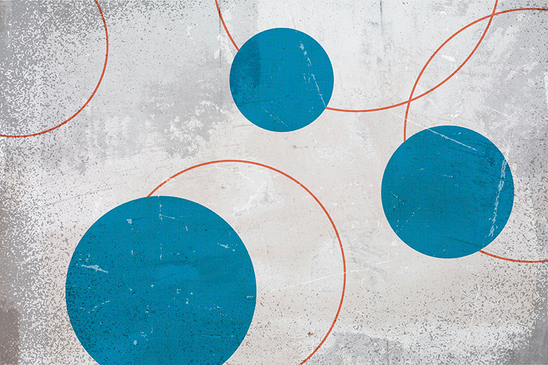 Alfombra vinílica gris geométrica brutalismo - TenVinilo