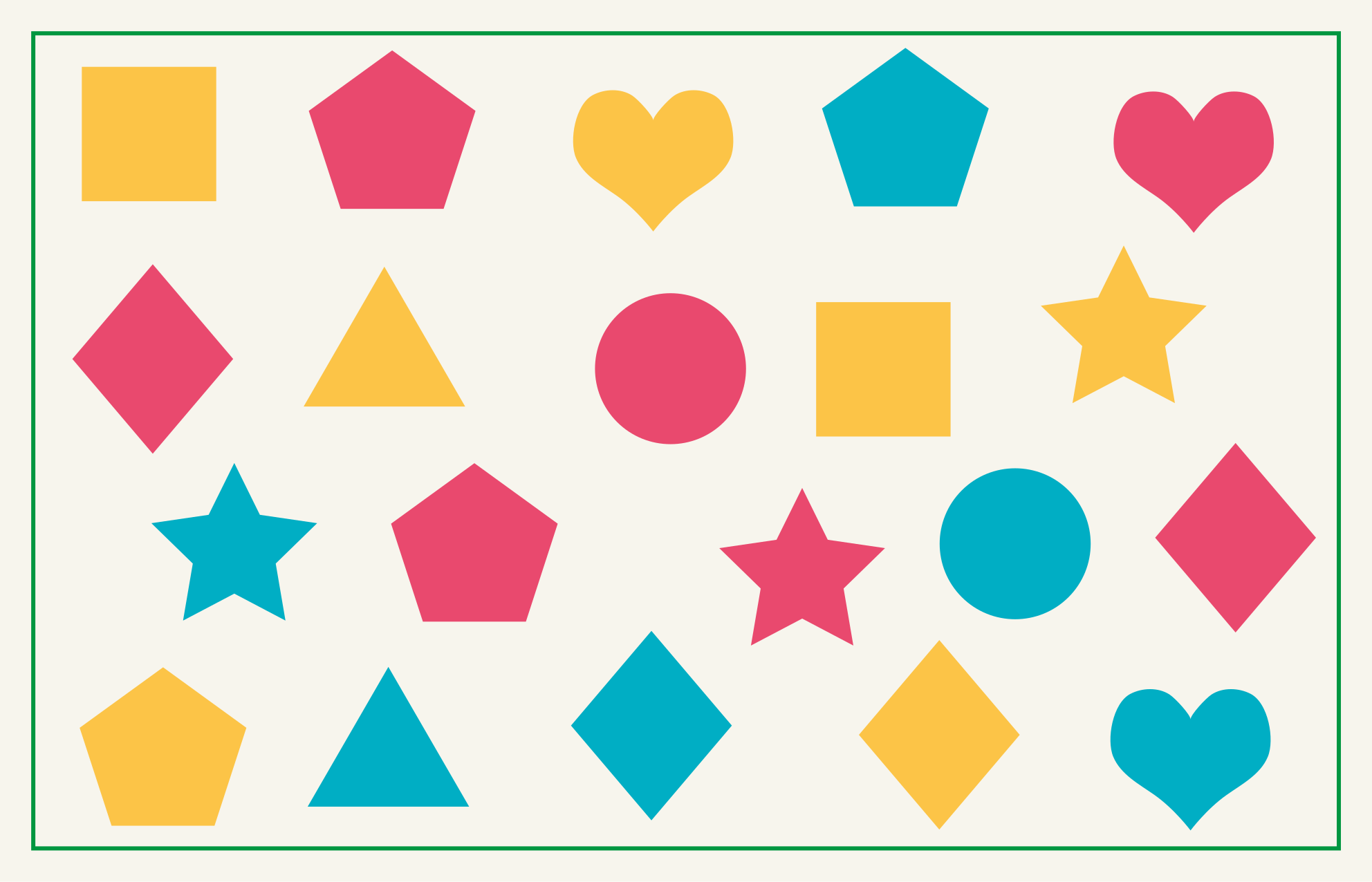 Alfombra pvc  infantil formas geométricas - TenVinilo