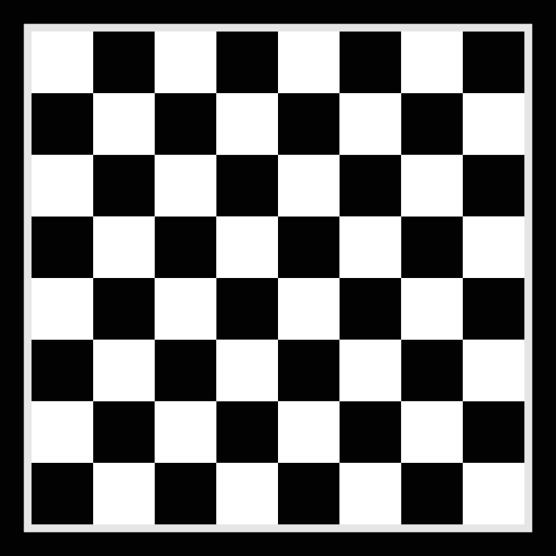 Alfombra vinílica cuadrada tablero ajedrez - TenVinilo