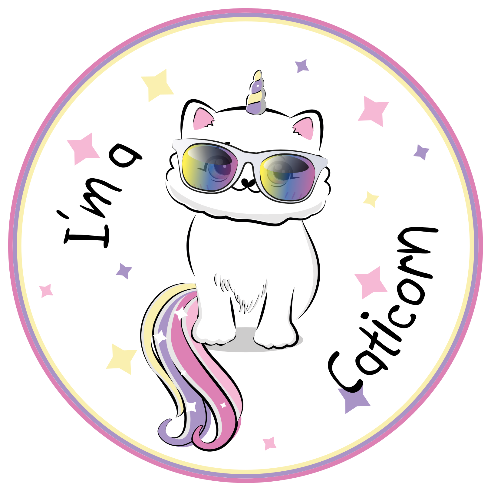 Alfombra pvc infantil I'm a Caticorn - TenVinilo