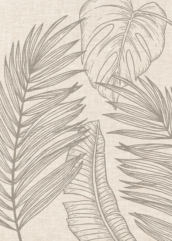 Alfombra vinilo salón efecto tropical textura - TenVinilo