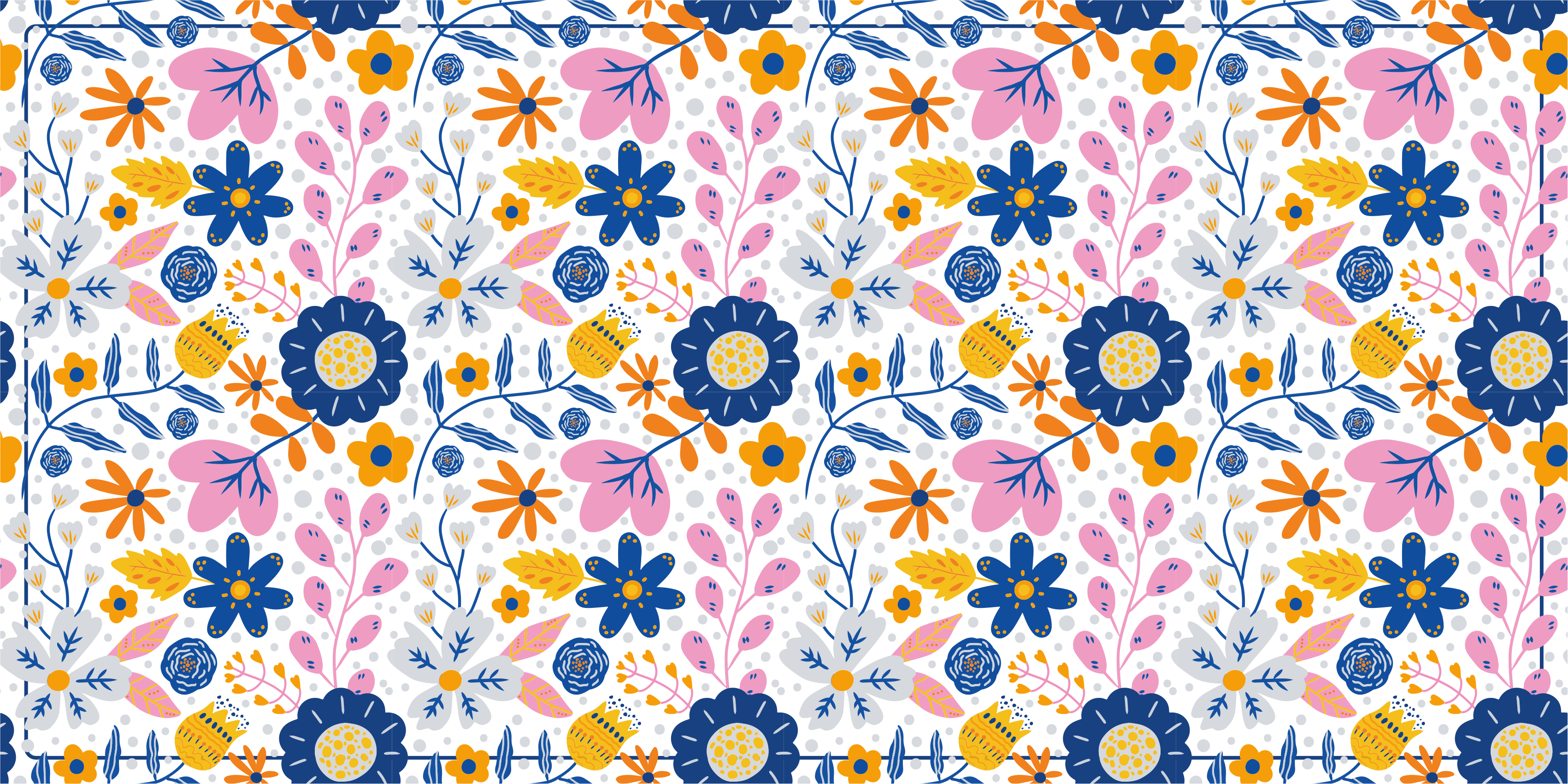 Alfombra vinílica flores primavera floral - TenVinilo