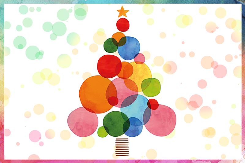 Alfombra vinílica entrada abeto navidad - TenVinilo