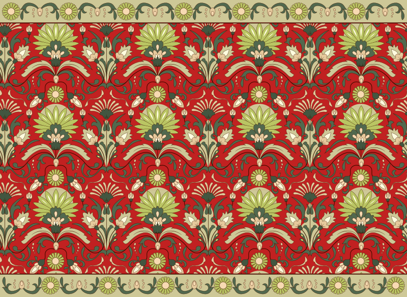 Alfombra vinilo comedor diseño tradicional - TenVinilo