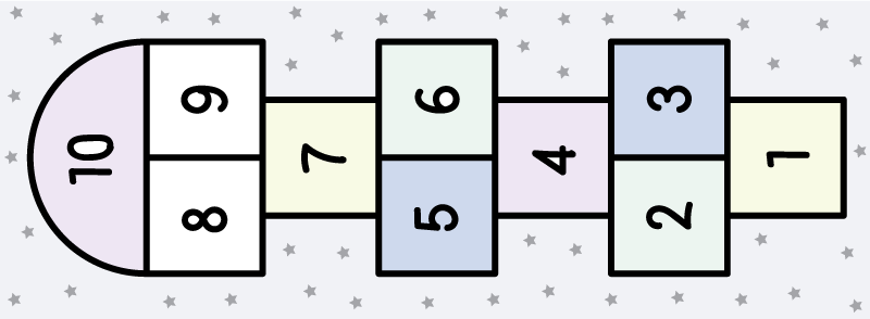 Alfombra vinílica juegos juego de rayuela - TenVinilo