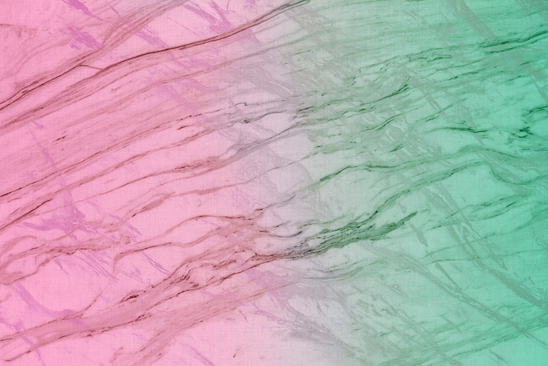 Alfombra vinílica efecto mármol pastel rosa y verde - TenVinilo