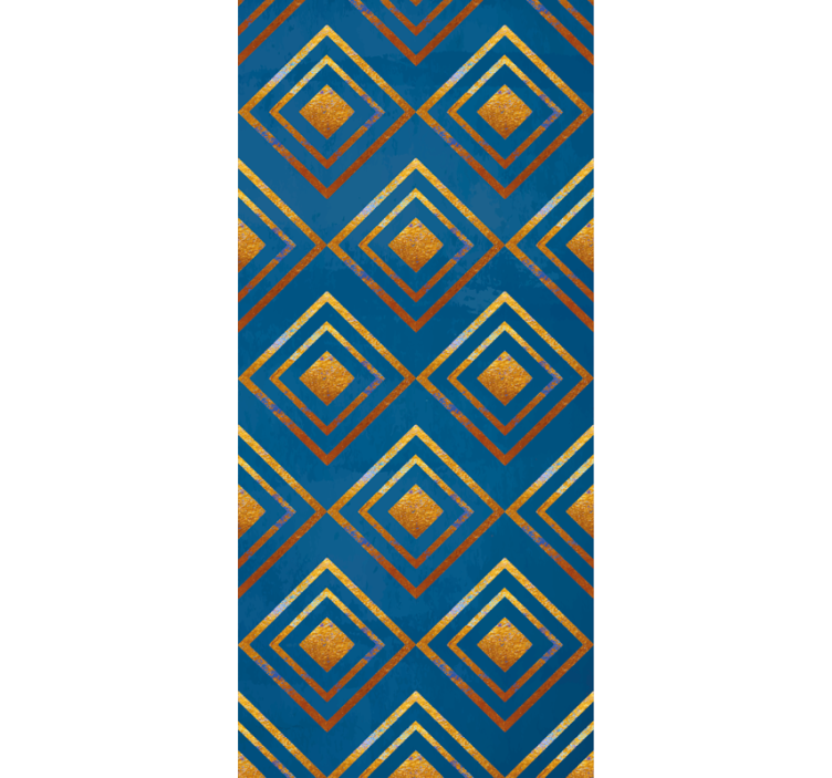 Papel pintado geométrico diamantes y líneas - TenVinilo