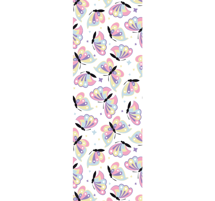 Papel pintado mariposas alas coloridas volando - TenVinilo