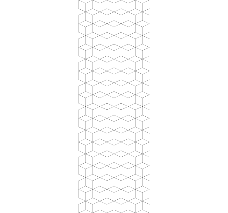 Papel pintado geométrico motivo hexagonal blanco - TenVinilo