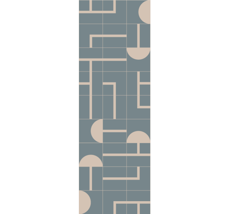 Papel pintado geométrico formas elegantes de color beige - TenVinilo