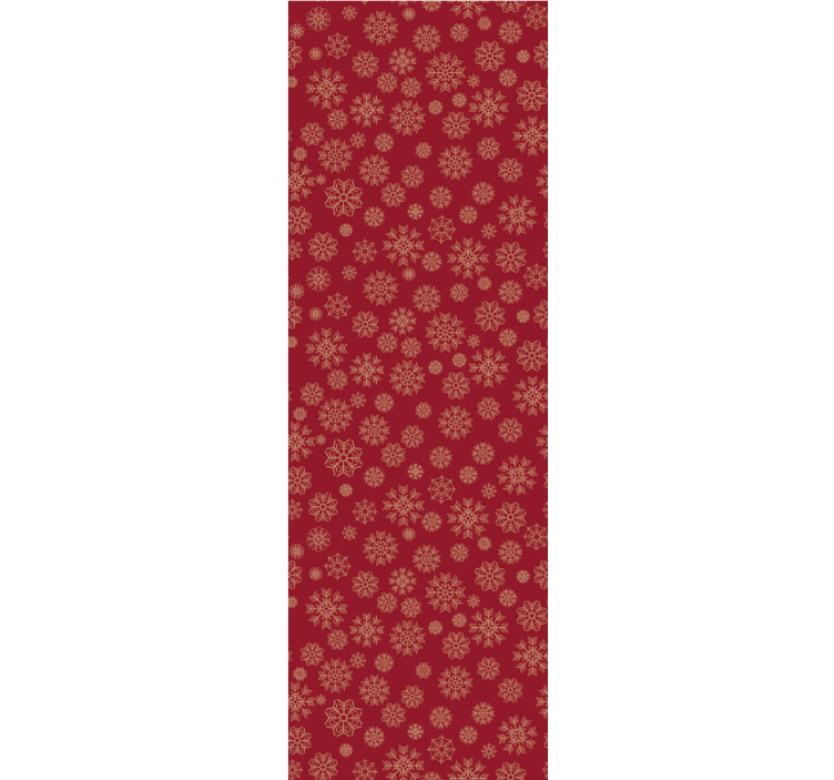 Papel pintado navidad diseño floral helado - TenVinilo