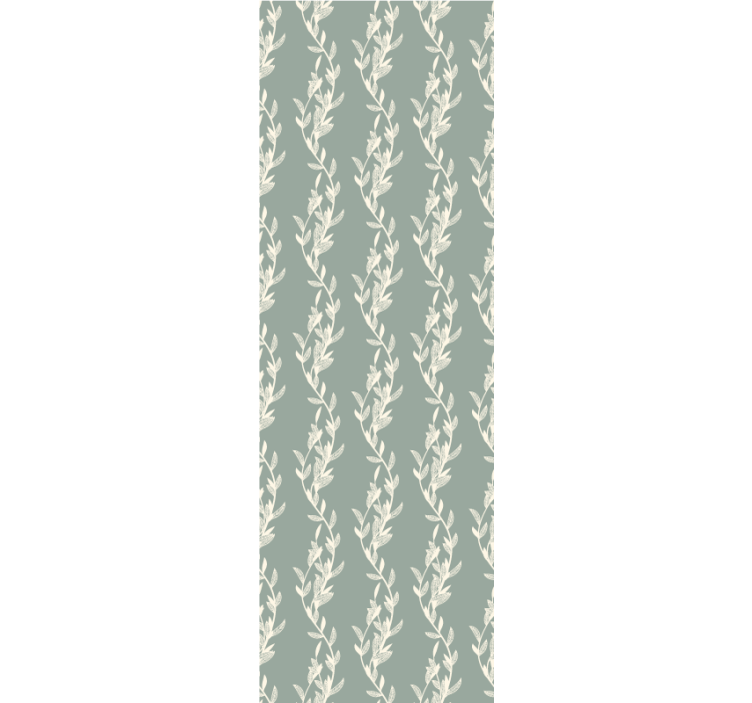 Papel pintado floral delicado diseño de vid - TenVinilo