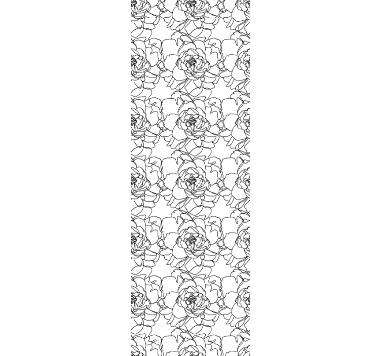 Papel pintado floral elegante floración de flores - TenVinilo