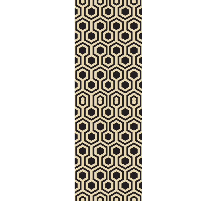 Papel pintado geométrico patrón hexagonal de panal - TenVinilo