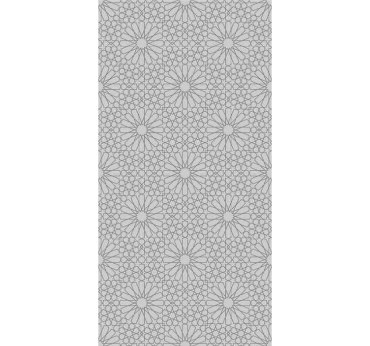 Papel pintado floral estampado gris elegante - TenVinilo