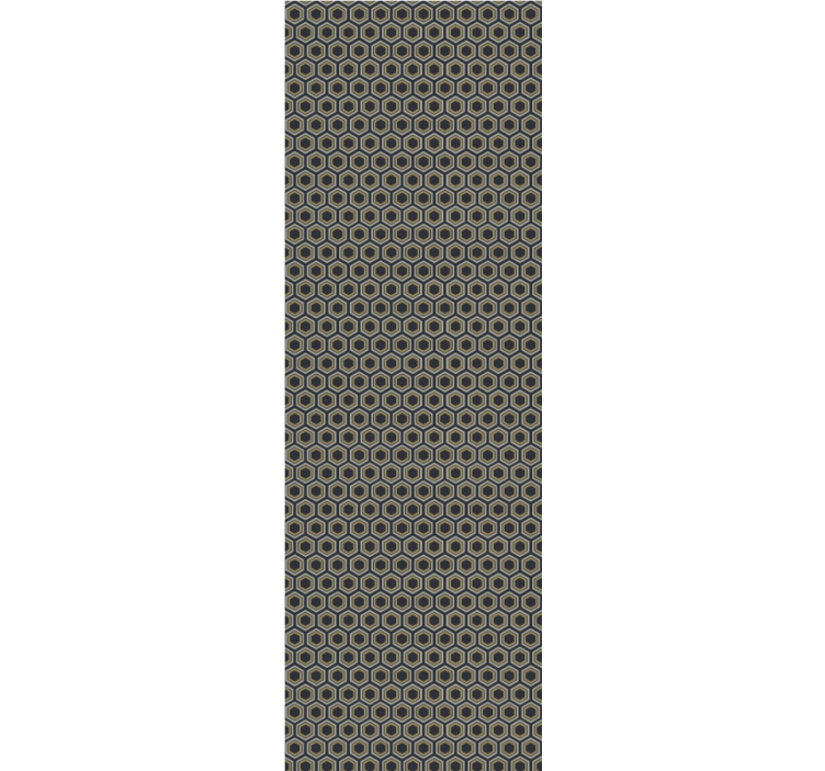 Papel pintado 3D textura hexagonal - TenVinilo