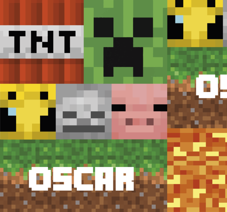 Papel pintado juvenil patrón geométrico de juego - TenVinilo