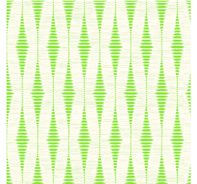 Papel pintado geométrico rabaul ikat verde - TenVinilo
