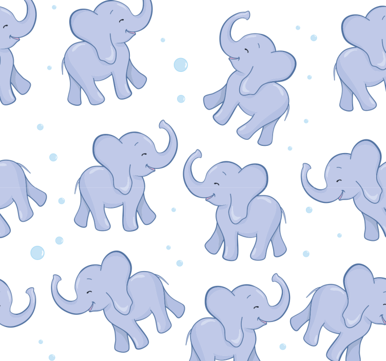 Papel pintado elefantes deleite de elefante - TenVinilo