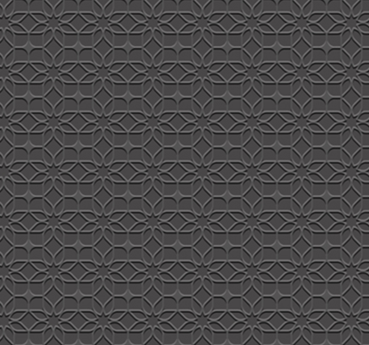 Papel pintado 3D negro geométrico - TenVinilo