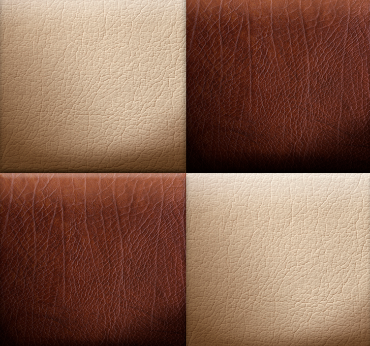 Papel pintado geométrico ajedrez beige y marrón - TenVinilo