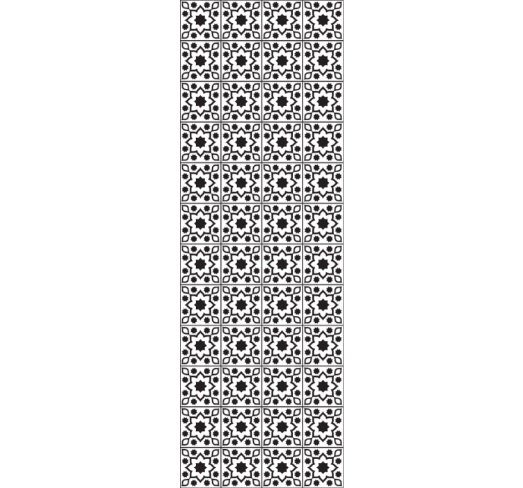 Papel pintado azulejos conjunto de mosaicos geométricos - TenVinilo