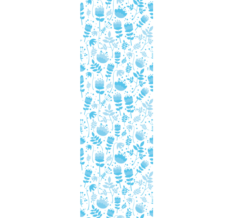 Papel pintado flores patrones de silueta floral - TenVinilo