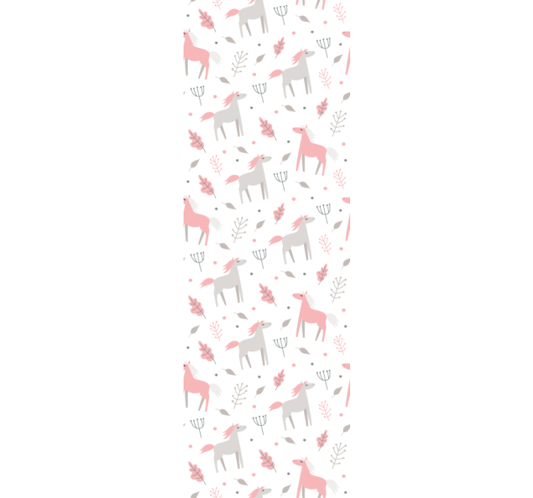 Papel pintado animal patrón de fauna en colores pastel - TenVinilo