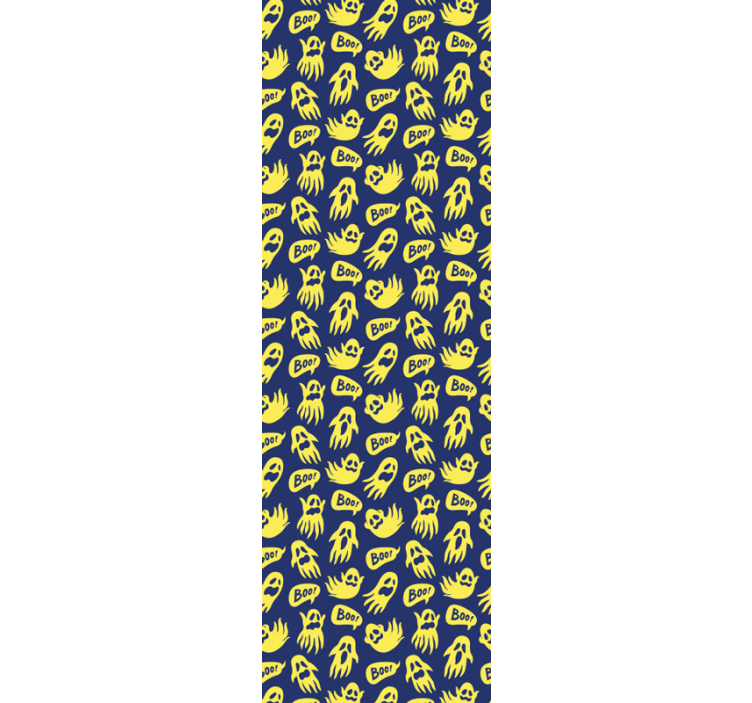 Papel pintado Halloween patrones fantasmales - TenVinilo