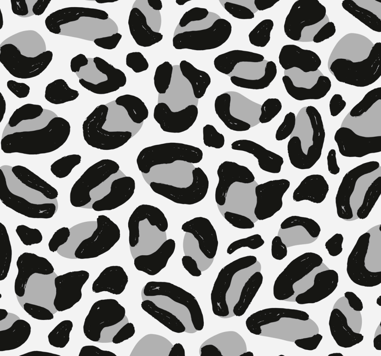Papel pintado salón patrón leopardo gris - TenVinilo
