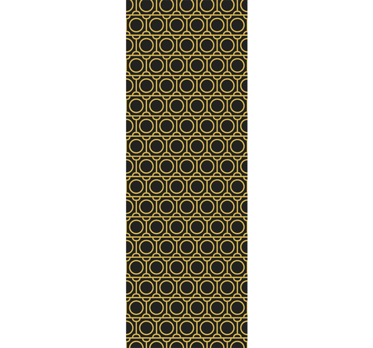 Papel pintado geométrico anillos geométricos - TenVinilo