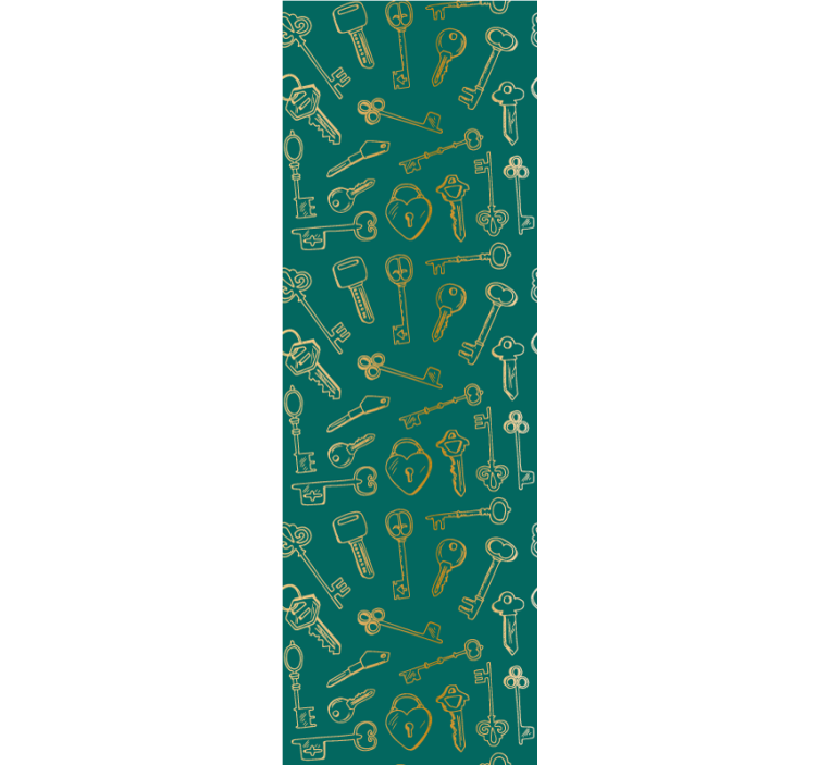 Papel pintado ornamental patrones clave vintage - TenVinilo