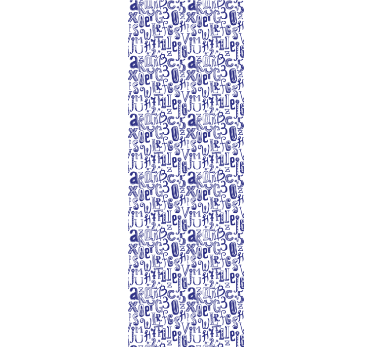 Papel pintado letras motivo del alfabeto - TenVinilo