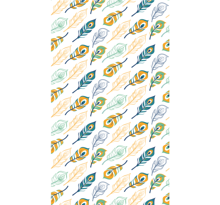 Papel pintado de arte elegancia emplumada - TenVinilo