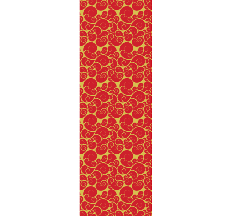 Papel pintado azulejos patrón de remolinos adornados - TenVinilo