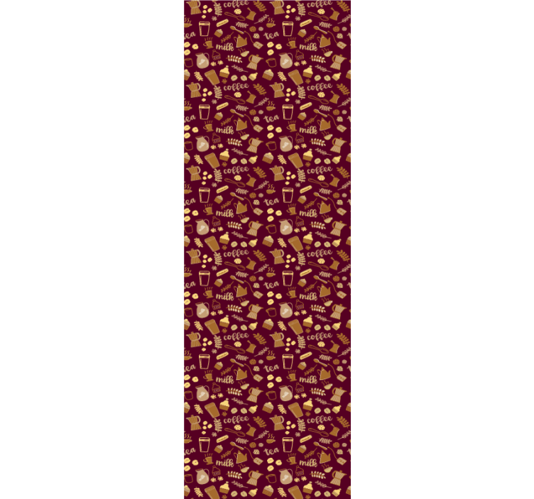 Papel pintado cocina patrón de motivo de bebida - TenVinilo