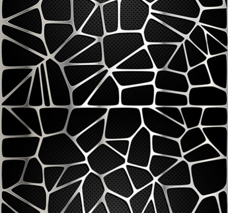 Papel pintado moderno metal entrelazado - TenVinilo