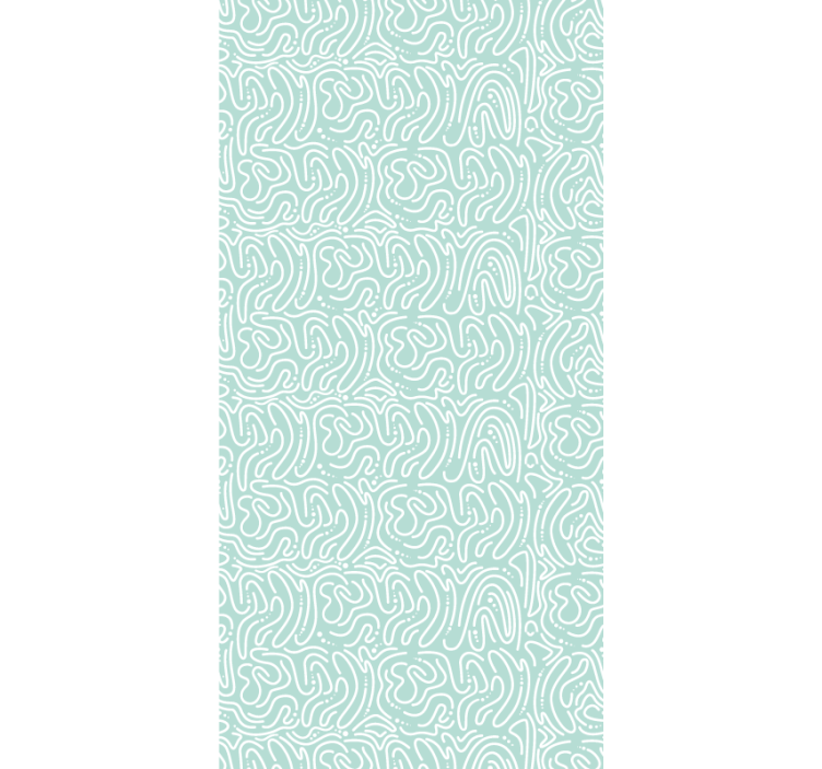 Papel pintado abstracto laberinto verde - TenVinilo