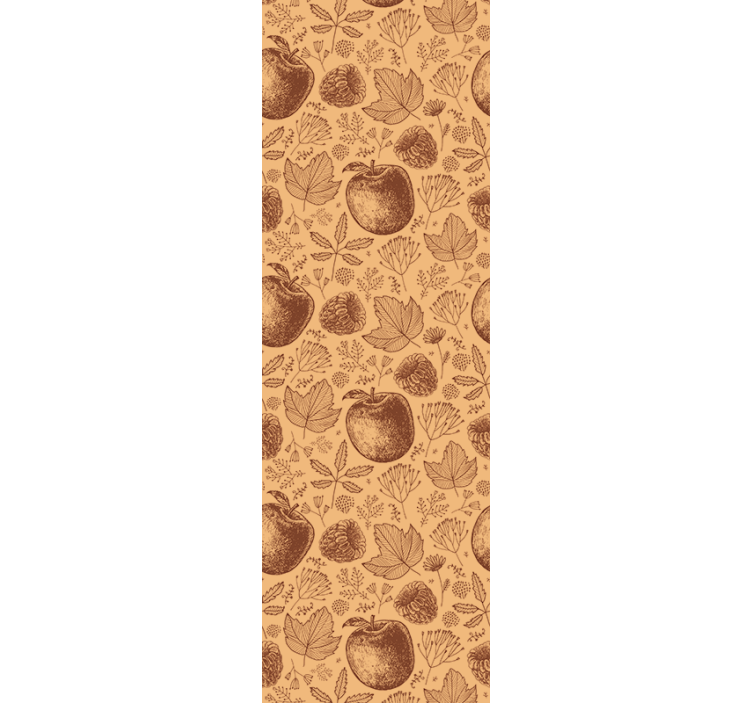 Papel pintado naturaleza patrón de follaje otoñal - TenVinilo