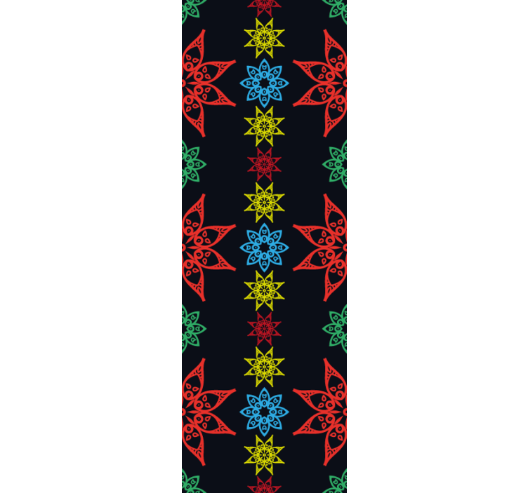 Papel pintado ornamental ornamentación floral - TenVinilo